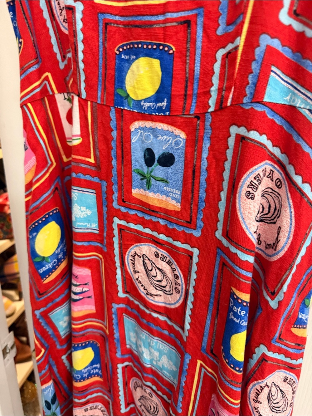 LOFT Fruit and Italian picnic Printed Square-Frame Maxi Dress - Picture 4 of 8